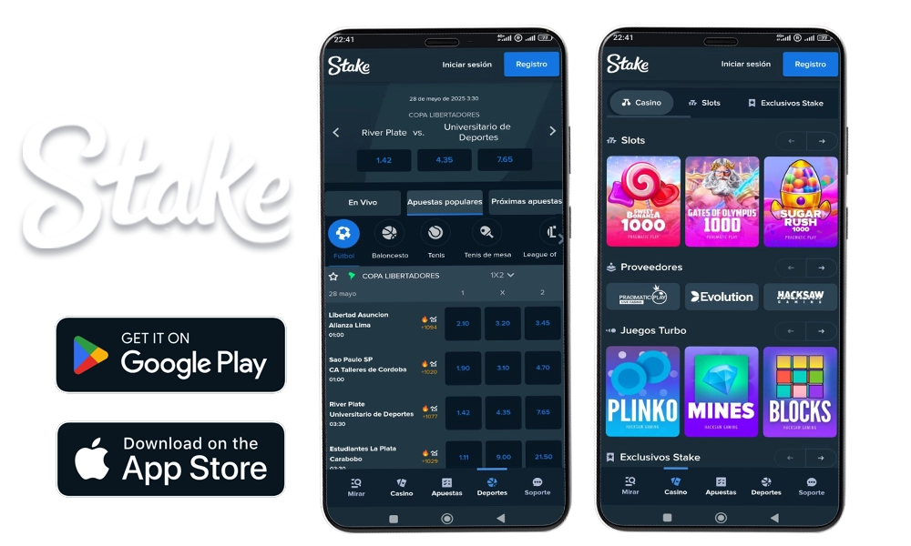 Aplicación Móvil de Casino Stake